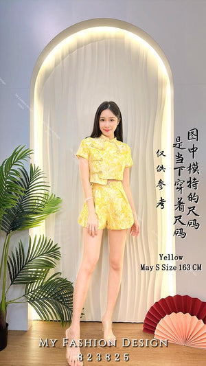 🔥爆款新品🔥高品质气质提花旗袍套装 上衣 ➕ 短裤 RM139 Only🌸（1-K2）