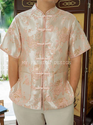 🔮MFD独家亲子系列🔮高品质男款提花唐装上衣 🔥优惠 RM99 Only🔥 （原价 RM129）（2-M4）