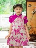 🔮MFD独家亲子系列🔮高品质女童提花旗袍连体裙 🔥优惠 RM99 Only🔥 （原价 RM129 ）（2-M4）