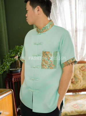 🍃MFD独家亲子系列🍃高品质男款提花唐装上衣 RM119 Only☁️（2-O4）