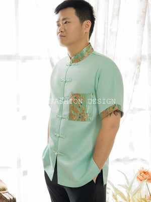 🍃MFD独家亲子系列🍃高品质男款提花唐装上衣 RM119 Only☁️（2-O4）