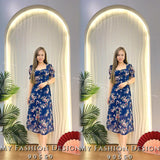 🔥MFD独家爆款🔥高品质气质雪纺花花连体裙 RM69 Only🌸 （原价 RM89 ）（2-Q4）