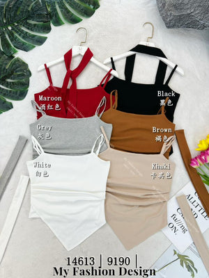 🔥新品抢先上架🔥高品质吊带棉质不规则上衣 RM42 Only🌸