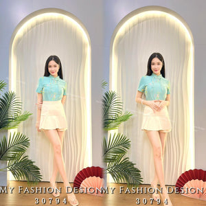 🔥爆款新品🔥高品质气质款旗袍套装 上衣 ➕ 裤裙 RM99 Only🌸（1-Q4）