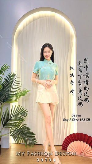 🔥爆款新品🔥高品质气质款旗袍套装 上衣 ➕ 裤裙 RM99 Only🌸（1-Q4）