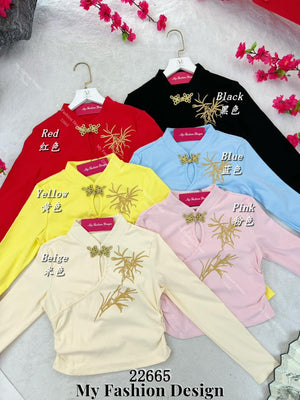 🔥爆款新品🔥高品质刺绣新中式长袖上衣 RM52 Only🌸 （补现货）