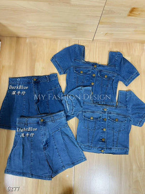 （现货）高品质气质牛仔套装 上衣➕短裤 RM69.9 Only🌸 （1-A3）