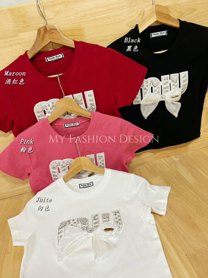 【现货】休闲短版棉质上衣 RM19.90 Only🌷 （1-A2）