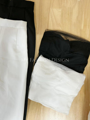 【泰国🇹🇭代购】高品质气质抹胸套装 上衣 ➕ 长裤 RM49 Only🌷