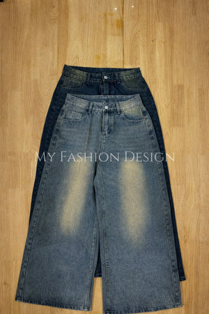 🇹🇭泰国代购 高品质高腰牛仔阔脚长裤 RM59 Only🌸