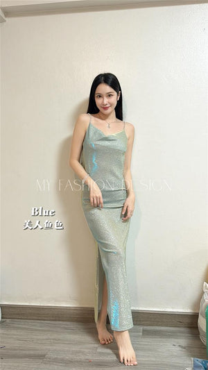 【泰国🇹🇭代购】 吊带款修身连体长裙 RM59.90 Only🌷