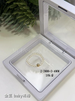 【F8216】 金豆baby珠戒指 RM129 ONLY