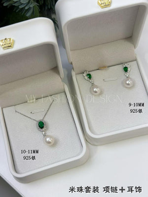 【F8203】米珠套组 项链 ＋ 耳环 RM338 ONLY