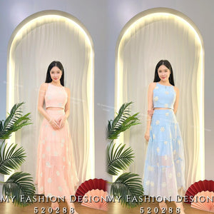 🔥爆款新品🔥高品质气质绣花款套装 上衣 ➕ 长裙 RM105 Only🌸（1-O4）