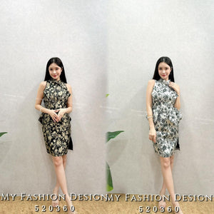 #️⃣🔥爆款新品🔥高品质修身提花款旗袍连体裙 RM119 Only🌸