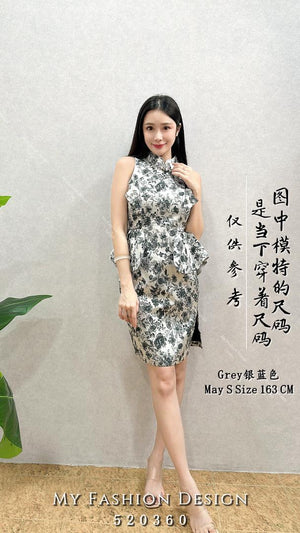 #️⃣🔥爆款新品🔥高品质修身提花款旗袍连体裙 RM119 Only🌸