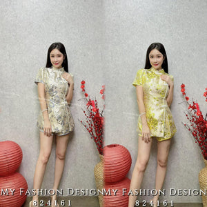 #️⃣🔥爆款新品🔥高品质气质提花款旗袍套装 上衣 ➕ 短裤 RM129 Only🌸