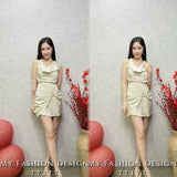 #️⃣🔥爆款新品🔥高品质修身款缎面连体裤裙 RM109 Only🌸