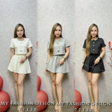 #️⃣🔥爆款新品🔥高品质休闲金丝套装 上衣 ➕ 裤裙 RM142 Only🌸