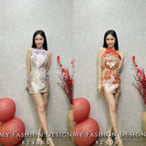 #️⃣🔥爆款新品🔥高品质气质提花款旗袍套装 上衣 ➕ 裤裙 RM124 Only🌸