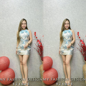 #️⃣🔥爆款新品🔥高品质气质提花款旗袍套装 上衣 ➕ 裤裙 RM124 Only🌸