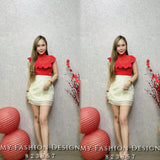 #️⃣🔥爆款新品🔥高品质拼接木耳边时装上衣 RM75 Only🌸