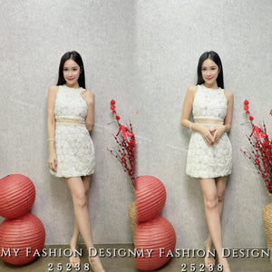 #️⃣🔥爆款新品🔥高品质串珠小香连体裙 RM115 Only🌸