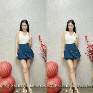 🔥爆款新品🔥高品质高腰牛仔花苞裤裙 RM69 Only🌸