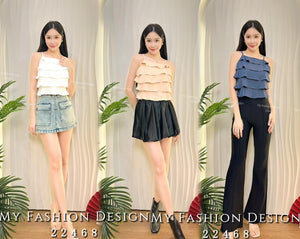 🔥爆款新品🔥高品质吊带木耳边时装上衣 RM49 Only🌸