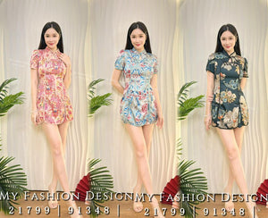 🔥爆款新品🔥高品质复古款旗袍套装 上衣 ➕ 短裤 RM119 Only🌸（1-R3）