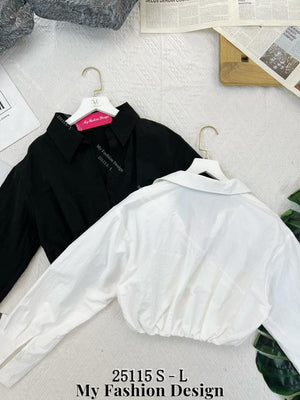 🔥爆款新品🔥高品质假两件弹性内搭衬衫上衣 RM69 Only🌸 （补现货）