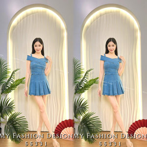 🔥爆款新品🔥高品质弹性牛仔套装 上衣 ➕ 裤裙 RM109 Only🌸（补现货）