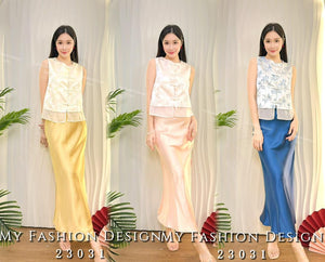 🔥爆款新品🔥高品质新中式款旗袍套装 上衣 ➕ 裙子 RM129 Only🌸（补现货）