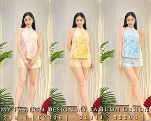 🔥爆款新品🔥高品质cut in款提花新中式套装 上衣 ➕ 短裤 RM129 Only🌸（1-R2）