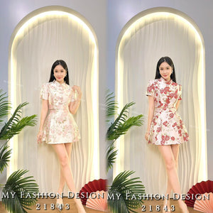 🔥爆款新品🔥高品质旗袍款提花套装 上衣 ➕ 裤裙 RM119 Only🌸（1-R2）