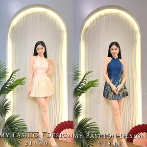 🔥爆款新品🔥高品质cut in款旗袍套装 上衣 ➕ 裤裙 RM115 Only🌸（1-R2）