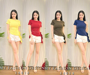 🔥爆款新品🔥高品质不规则荷叶边棉质上衣 RM42 Only🌸