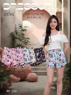 【补现货】爆款新品🔥高品质高腰花花短裤 RM25.00 Only🌸（原价 RM56.00）