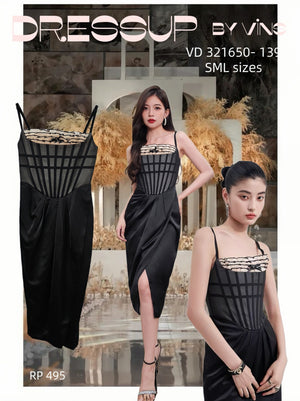 （321650）吊带时装连体裙 RM39 Only🌸（原价 RM139）（补现货）