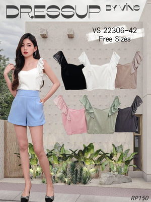 （补现货）22306 百搭时装棉质上衣 RM25 Only💮（原价RM42）