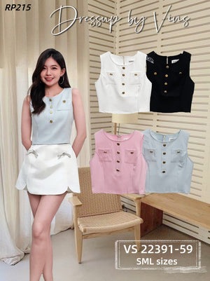 （补现货）22391 气质款时装上衣 RM29 Only🌸（原价 RM59）