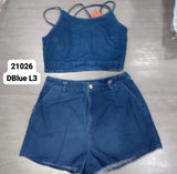 🔥高品质牛仔套装 上衣 ➕ 短裤 RM35 Only🌸（补现货）