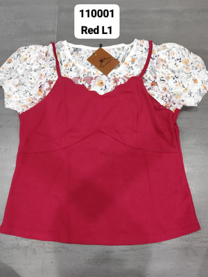 🔥高品质假两件上衣 RM28 Only🌸（补现货）