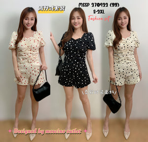 （补现货）270422 中大码气质款波点套装RM59 Only💮（原价 RM95）