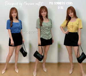 （补现货）590075 中大码百搭时装上衣 RM39 Only💮（原价 RM58）