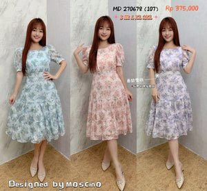 （补现货）270678 中大码气质款花花连体裙RM69 Only💮（原价 RM107）