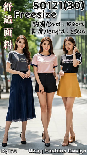 （补现货）50121 中大码棉质上衣 RM29 Only💮