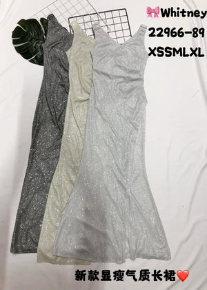 （补现货）🔥爆款新品🔥高品质气质连身长裙 RM75 Only🌸（原价 RM89）