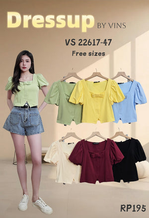 【补现货】22617 高品质百搭棉质上衣 RM47 ONLY