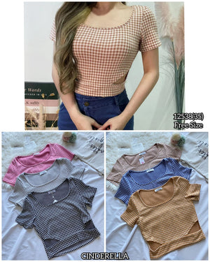 12538百搭棉质格子上衣 RM35 Only🌸